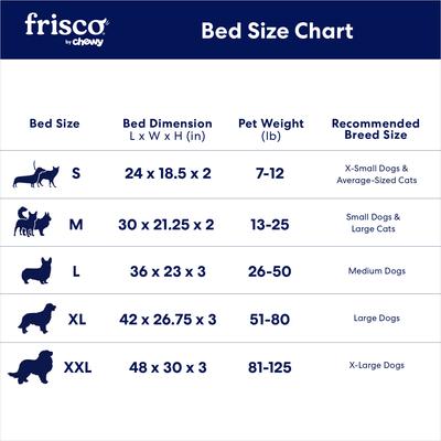 Show full view: Frisco Quilted Orthopedic Pillow Lounger Cat & Dog Bed with Removable Cover, Beige, X-Large slide 7 of 9
