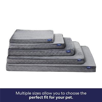 Show full view: Frisco Quilted Orthopedic Pillow Lounger Cat & Dog Bed with Removable Cover, Gray, X-Large slide 6 of 9