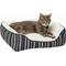 Show in main carousel: Frisco Sherpa Bolster Cat & Dog Bed, Southwest Stripe, X-Small slide 4 of 11