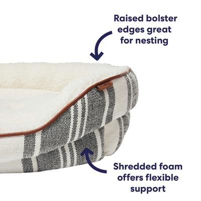 Show full view: Frisco Farmhouse Double Bolster Dog & Cat Cuddler, Medium slide 5 of 10