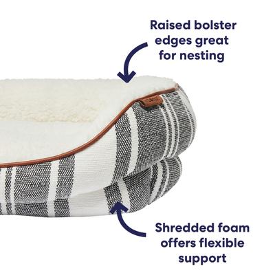 Show full view: Frisco Farmhouse Double Bolster Dog & Cat Cuddler, Small slide 5 of 10