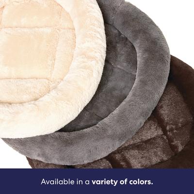 Show full view: Frisco Self-Warming Bolster Kitten Bed, Brown slide 6 of 8