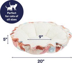 Frisco Adjustable Bolster Cat Bed, Calico Cat slide 2 of 6