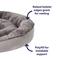 Show in main carousel: Frisco Herringbone Hi-Low Cuddler Dog & Cat Bed, Grey, Small slide 5 of 10