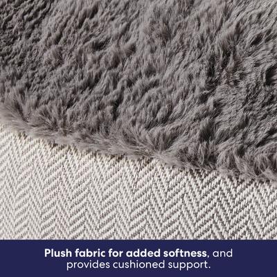 Show full view: Frisco Herringbone Hi-Low Cuddler Dog & Cat Bed, Grey, Small slide 4 of 10