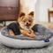 Show in main carousel: Frisco Herringbone Hi-Low Cuddler Dog & Cat Bed, Grey, X-Small slide 1 of 10