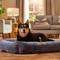 Show in main carousel: Frisco Velvet Quilted Bolster Cat & Dog Bed, Gray, X-Large slide 1 of 8