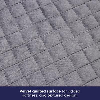 Show full view: Frisco Quilted Orthopedic Pillow Lounger Cat & Dog Bed with Removable Cover, Gray, XX-Large slide 3 of 9