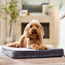 Frisco Quilted Orthopedic Pillow Lounger Cat & Dog Bed with Removable Cover, Gray, Large