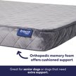 Show in main carousel: Frisco Quilted Orthopedic Pillow Lounger Cat & Dog Bed with Removable Cover, Gray, Medium slide 5 of 10