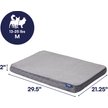 Show in main carousel: Frisco Quilted Orthopedic Pillow Lounger Cat & Dog Bed with Removable Cover, Gray, Medium slide 2 of 10