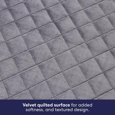 Show full view: Frisco Quilted Orthopedic Pillow Lounger Cat & Dog Bed with Removable Cover, Gray, Small slide 4 of 10