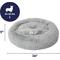 Show in main carousel: Frisco Long Faux Fur Donut Cat & Dog Bed, Smoky Gray, Large slide 2 of 9