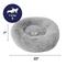 Show in main carousel: Frisco Long Faux Fur Donut Cat & Dog Bed, Smoky Gray, Small slide 2 of 10