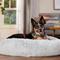 Show in main carousel: Frisco Long Faux Fur Donut Cat & Dog Bed, Silver, Large slide 1 of 9