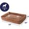 Show in main carousel: Frisco Velvet Quilted Bolster Cat & Dog Bed, Beige, X-Large slide 2 of 8