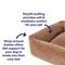 Show in main carousel: Frisco Velvet Quilted Bolster Cat & Dog Bed, Beige, Medium slide 5 of 9