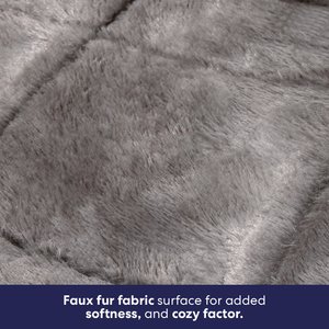 Frisco Self-Warming Bolster Kitten Bed, Gray