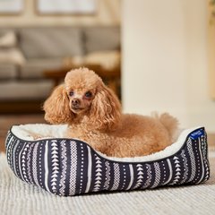 Frisco Sherpa Bolster Cat & Dog Bed, Southwest Stripe, X-Small