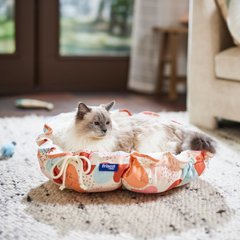 Frisco Adjustable Bolster Cat Bed, Calico Cat