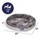 Show in main carousel: Frisco Herringbone Hi-Low Cuddler Dog & Cat Bed, Grey, X-Small slide 2 of 10