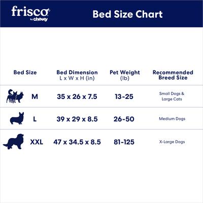 Show full view: Frisco Faux Felt Orthopedic Sofa Dog & Cat Bed with Removable Cover, Tan, XX-Large slide 6 of 8