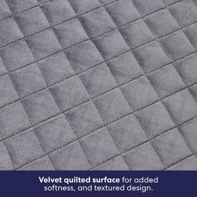 Show full view: Frisco Quilted Orthopedic Pillow Lounger Cat & Dog Bed with Removable Cover, Gray, X-Large slide 3 of 9