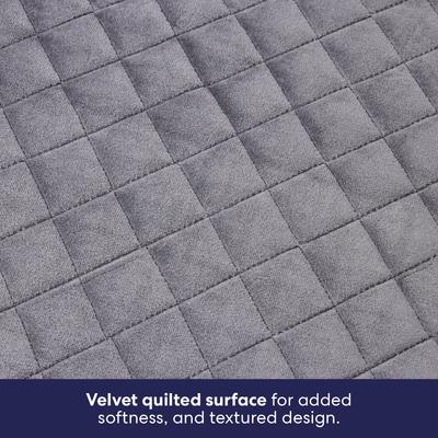 Show full view: Frisco Quilted Orthopedic Pillow Lounger Cat & Dog Bed with Removable Cover, Gray, Large slide 3 of 9