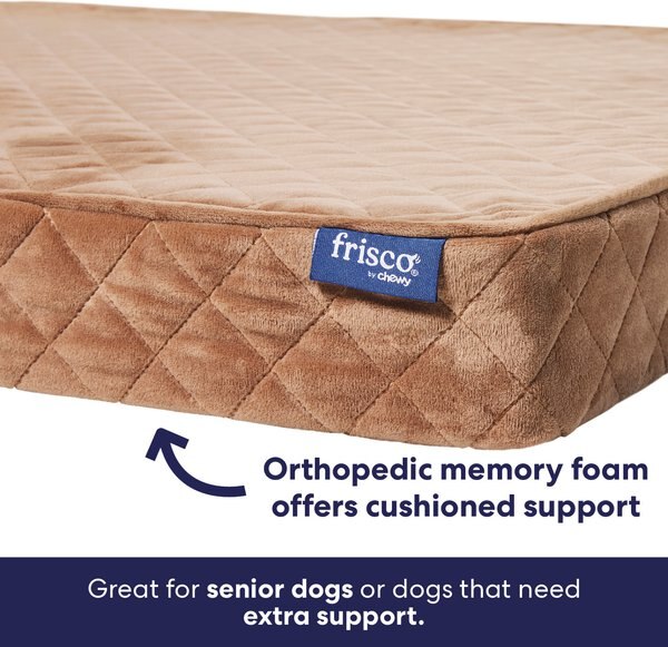 Frisco Quilted Orthopedic Pillow Lounger Cat & Dog Bed with Removable Cover