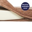 Show in main carousel: Frisco Quilted Orthopedic Pillow Lounger Cat & Dog Bed with Removable Cover, Beige, Large slide 5 of 9