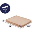 Show in main carousel: Frisco Quilted Orthopedic Pillow Lounger Cat & Dog Bed with Removable Cover, Beige, Small slide 2 of 10