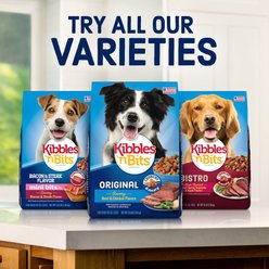 Kibbles 'n Bits Original Savory Beef & Chicken Flavors Dry Dog Food, 3.5-lb bag slide 2 of 9