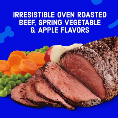 Show full view: Kibbles 'n Bits Bistro Oven Roasted Beef, Spring Vegetable & Apple Flavor Dry Dog Food, 45-lb bag slide 5 of 12