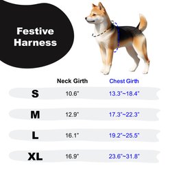 Puppia Festive Hooded Over-The-Head Adjustable No-Pull Dog Harness, Red, X-Large slide 2 of 4