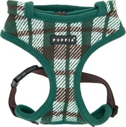 Puppia Festive Hooded Over-The-Head Adjustable No-Pull Dog Harness, Green, Medium