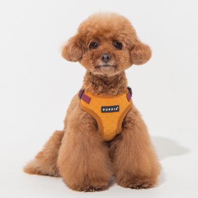 Show full view: Puppia Irvin Comfort Step-In Adjustable No-Pull Dog Harness, Mustard, Medium slide 4 of 5