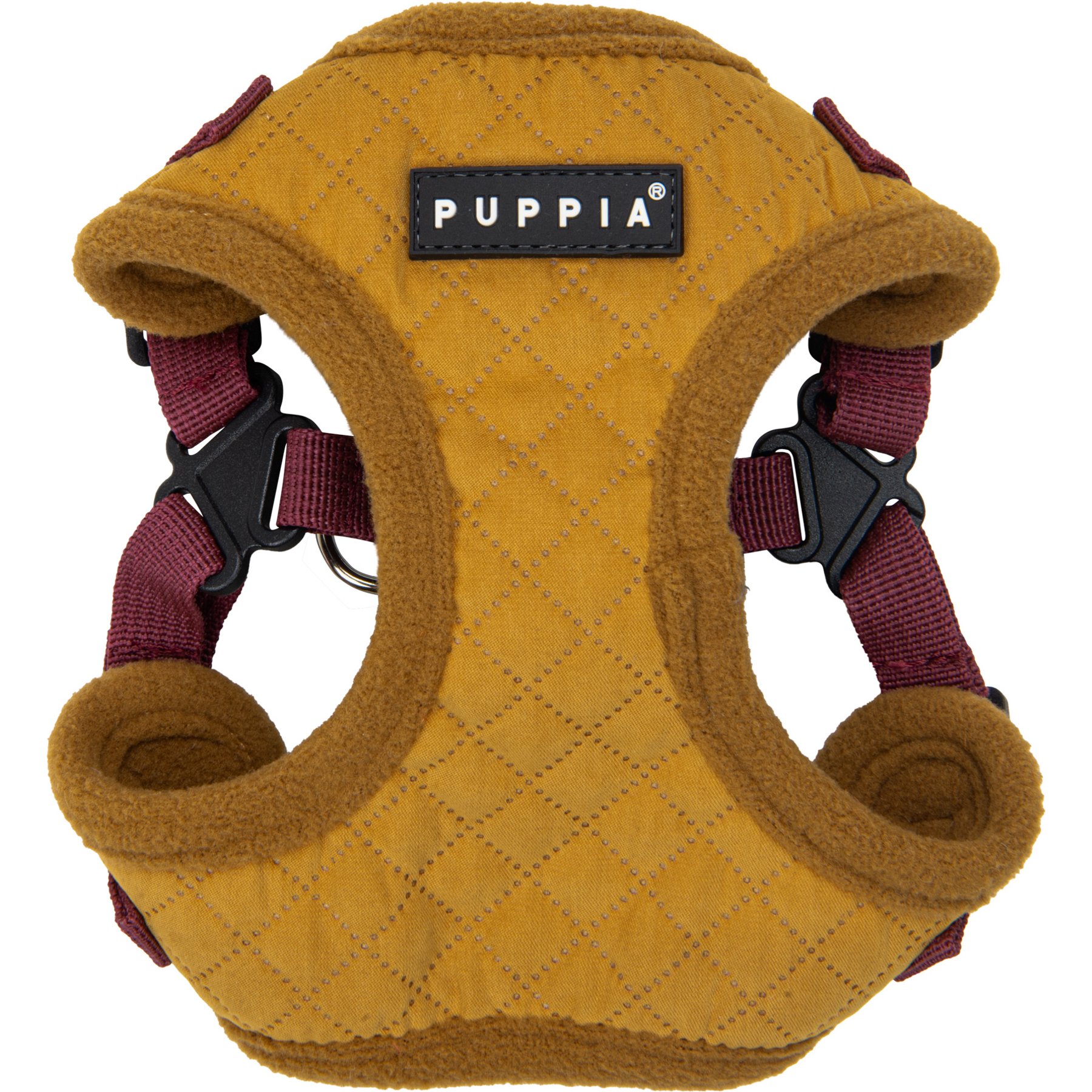 Puppia Irvin Comfort Step-In Adjustable No-Pull Dog Harness, Mustard, X-Large