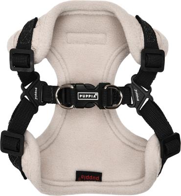 Show full view: Puppia Irvin Comfort Step-In Adjustable No-Pull Dog Harness, Cream, Large slide 2 of 5