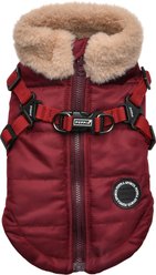 Puppia Donavan Winter No-Pull Dog Harness Coat, Wine, Large