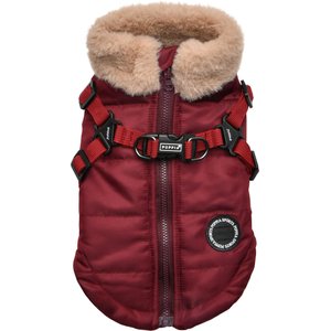 Puppia Donavan Winter No-Pull Dog Harness Coat, Wine, Large