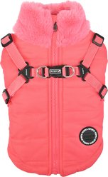 Puppia Donavan Winter No-Pull Dog Harness Coat, Pink, X-Large
