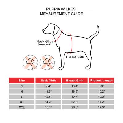 Show full view: Puppia Wilkes Winter No-Pull Dog Harness Coat, Beige, Medium slide 5 of 6