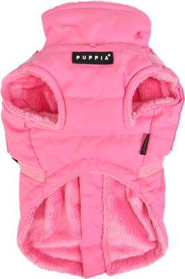 Show full view: Puppia Wilkes Winter No-Pull Dog Harness Coat, Pink, Small slide 3 of 6
