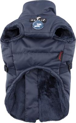 Show full view: Puppia Wilkes Winter No-Pull Dog Harness Coat, Navy, Medium slide 3 of 6