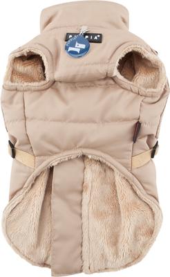 Show full view: Puppia Wilkes Winter No-Pull Dog Harness Coat, Beige, Medium slide 3 of 6