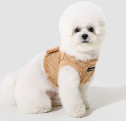 Puppia Douglas Vest Step-In Winter No-Pull Dog Harness, Beige, Small slide 2 of 5