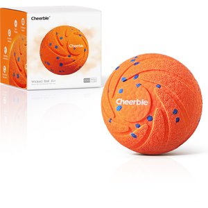 Cheerble Wicked Ball Air ETPU Waterproof Motion Active Automatic Interactive Dog Ball, Orange