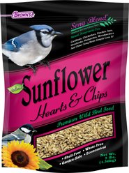 Brown's Song Blend Sunflower Hearts & Chips Seeds Wildbird Food, 3-lb bag