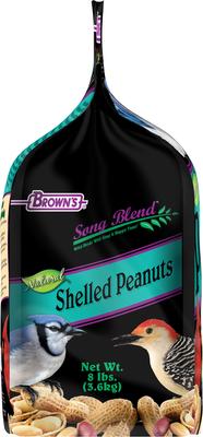 Show full view: Brown's Song Blend Shelled Peanuts Wildbird Food, 8-lb bag slide 3 of 6