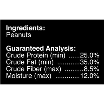 Show full view: Brown's Song Blend Roasted Peanut Chips Wildbird Food, 3-lb bag slide 5 of 5